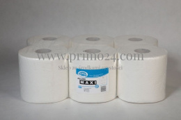 Ręcznik papierowy biały, dwuwarstwowy 100% celuloza, maxi, 19cm średnicy, opak=6 rolek 2230011