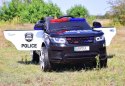 AUTO SUV POLICYJNY NA AKUMULATOR, MIĘKKIE SIEDZENIE, MĘKKIE KOŁA/JC002 Auto Na Akumulator Policja Jc002 Czarny JC-002-CZARNY