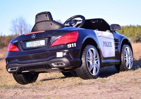 MERCEDES POLICJA SL500, MIĘKKIE SIEDZENIE , MIEKKIE KOŁA, SYSTEM ESW, RADIO FM /S301