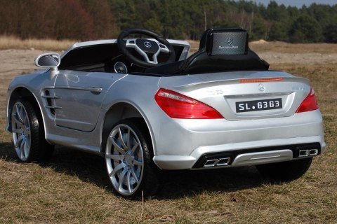 MERCEDES SL 63 AMG Z AMORTYZATORAMI, MIĘKKIE KOŁA, SIEDZENIE, HAMULEC, LAKIER/SL63