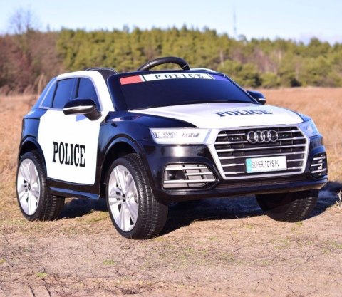 AUDI Q5 POLICJA , MIĘKKIE KOŁA, MIĘKKIE SIEDZENIE, RADIO FM, BLUETOOTH - PEŁNA OPCJA/S305