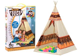 Namiot Tipi WIGWAM+ 60 kolorowych piłek ZA2160