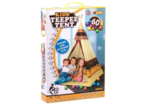 Namiot Tipi WIGWAM+ 60 kolorowych piłek ZA2160