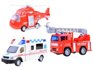 Ambulans Straż pożarna Helikopter zestaw ZA3261