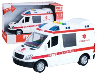 Auto KARETKA ambulans dźwięk światło syrena ZA3398