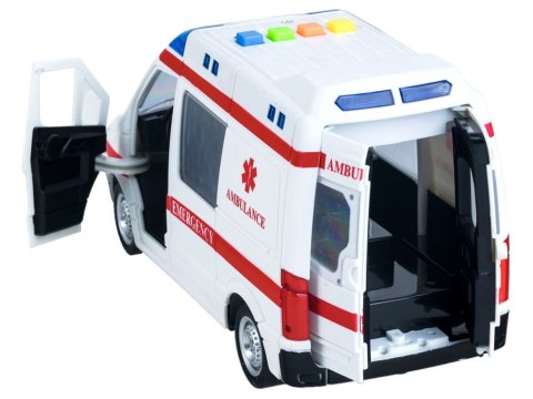 Auto KARETKA ambulans dźwięk światło syrena ZA3398