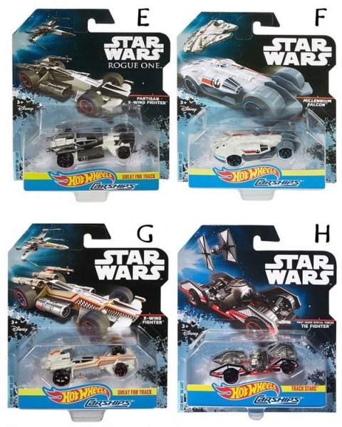 Hot Wheels Pojazdy Star Wars autka kolekcja ZA3636