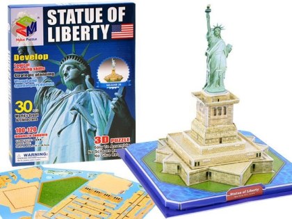 Przestrzenne Puzzle 3D Statua Wolności USA ZA1579