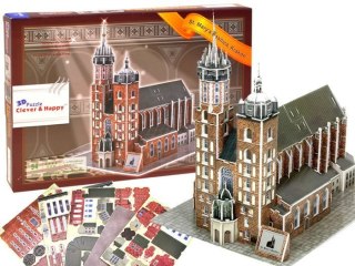 Puzzle 3D Bazylika MARIACKA Kraków 94-elem ZA1576