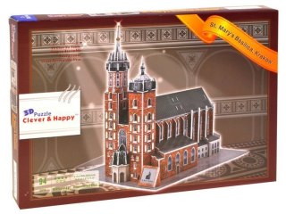 Puzzle 3D Bazylika MARIACKA Kraków 94-elem ZA1576