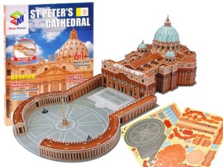 Puzzle 3D Bazylika św. Piotra Watykan 61el. ZA1578