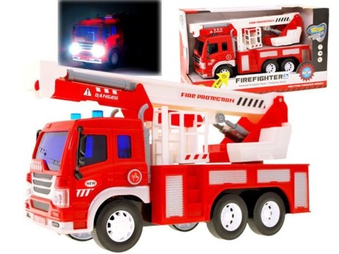 Czerwona Straż pożarna auto z dźwiękiem ZA1308