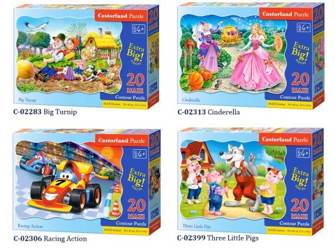 Castorland Puzzle 20 MAXI elem. zwierzątka CA0014