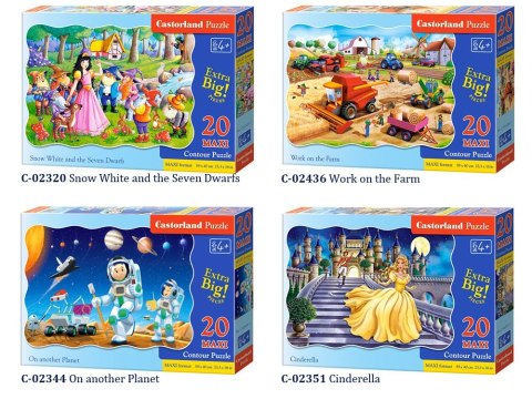 Castorland Puzzle 20 MAXI elem. zwierzątka CA0014