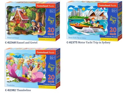 Castorland Puzzle 20 MAXI elem. zwierzątka CA0014