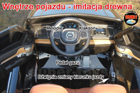 VOLVO XC90 na BLUETOOTH Można połączyć go z telefonem. Pilot 2.4Ghz LAKIER + MIĘKKIE KOŁA EVA + SKÓRA FOTEL! POJAZDY DLA DZIECI