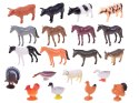 Zwierzęta z gospodarstwa 20 figurek z farmy ZA3105