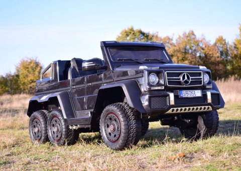 MEGA POJAZD- ORYGINALNY MERCEDES G63, NAPĘD 6X6, MIĘKKIE KOŁA, MIĘKKIE SIEDZENIE, SIEDZENIE DLA RODZICA, 12V 14AH/SX-1888