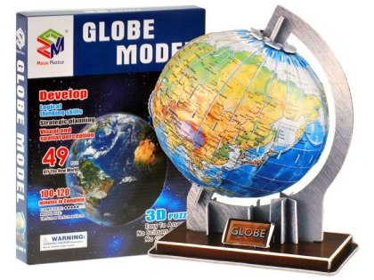 GLOBUS 3D PRZESTRZENNE Puzzle 49 elementy ZA0936