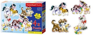 Castorland Puzzle 4w1 układanki dla 3 latka CA0012