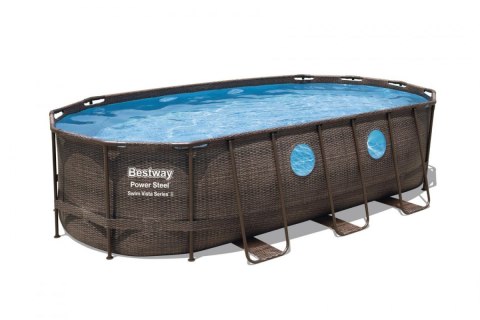 Basen Stelażowy 549 cm x 274 cm x 122 cm, 18w1 Power Steel Swim VISTA series BESTWAY 56716