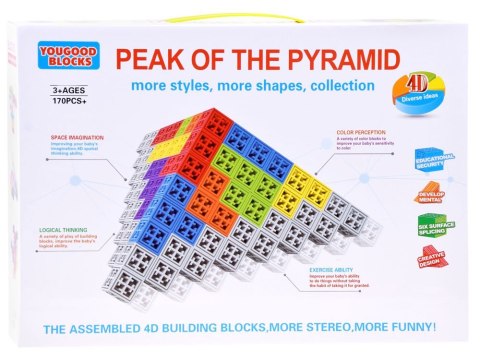 Kolorowe Kreatywne Klocki 4D 170 ele ZA3337