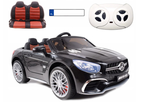 Mercedes dla dziecka Auto na akumulator Mercedes SL65 AMG na Licencji SKÓRA 2x45W