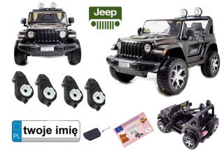 Auto na akumulator Jeep Wrangler Rubicon 4x4 EVA Ekoskóra