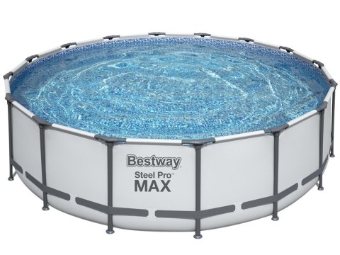 Bestway Basen stelażowy 488x122cm 10w1 szary 5612Z