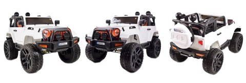 MEGA JEEP 4X4, MIĘKKIE KOŁA, MIĘKKIE SIEDZENIE, FUNKCJA BUJANIA SUPER HIT/LT828