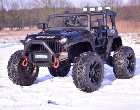 JEEP NA AKUMULATOR BROTHERS , WSPOMAGANIE KIEROWNICY, MIĘKKIE KOŁA, MIĘKKIE SIEDZENIE 24V - 400W/JEEP-JC-666