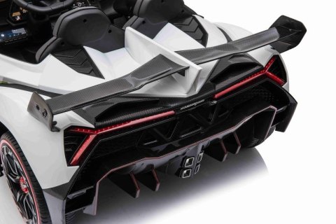 ORYGINALNE LAMBORGHINI VENENO NA AKUMULATOR, MIĘKKIE KOŁA, MIĘKKIE SIEDZENIE, LAKIER/XMX615