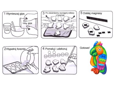 DIY Kreatywny zestaw magnesy Zrób sam ZA1519