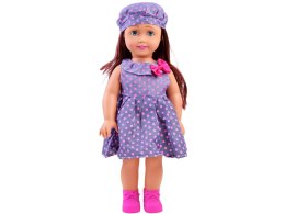 Duża Lalka w fioletowej sukience 45cm ZA2480