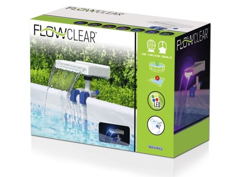 Bestway Flowclear Wodospad do basenu LED 58619