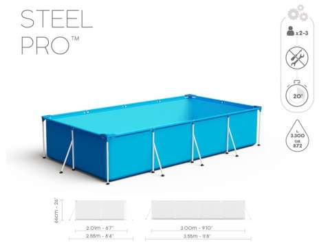 Bestway basen Stelażowy 300x201x66cm 3,300L 56404