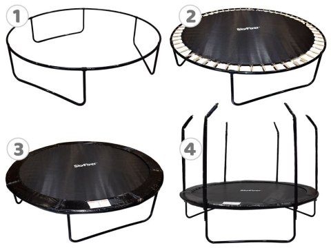 Trampolina ogrodowa SkyFlyer + drabinka 8FT 244cm