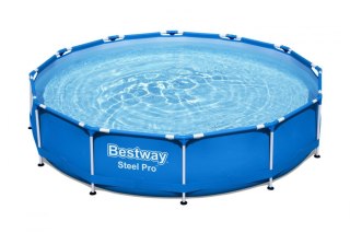 Basen Stelażowy 12FT / 366 x 76 cm Steel Pro Pool BESTWAY