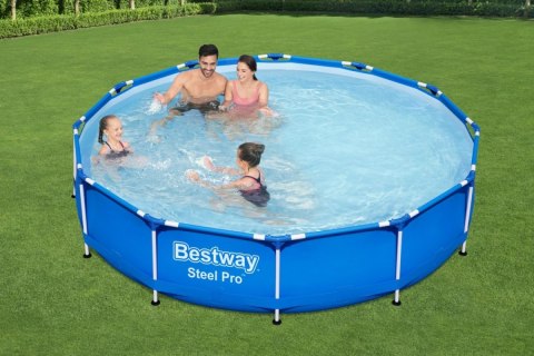 Basen Stelażowy 12FT / 366 x 76 cm Steel Pro Pool BESTWAY