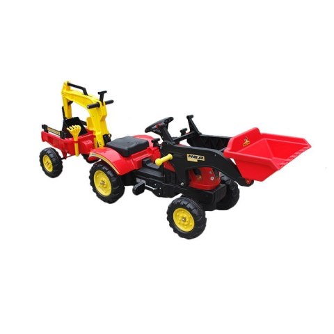 Gokart Traktor/Koparka z Przyczepką + Akcesoria