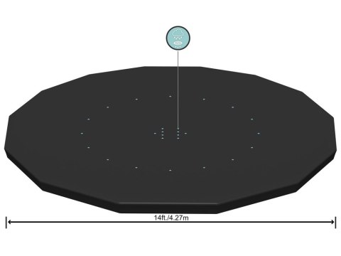 Bestway POKRYWA na basen stelażowy 427cm 58248