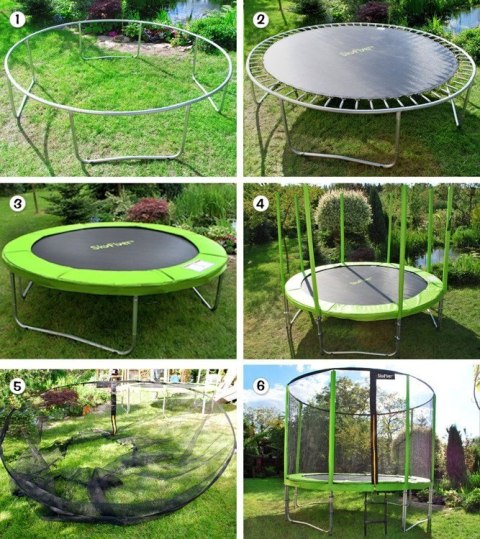 Trampolina ogrodowa SKYFLYER RING 2w1 427cm 14FT