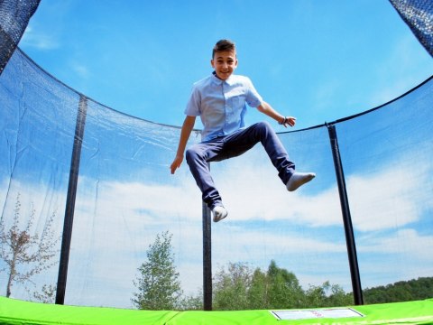 Trampolina ogrodowa SKYFLYER RING 2w1 487cm 16FT