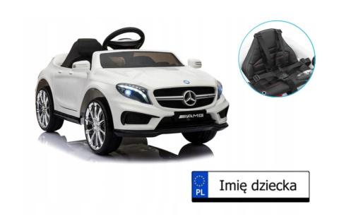 Auto na Akumulator Mercedes GLA 45 Pojazd na akumulator Mercedes AMG GLA-45 Biały