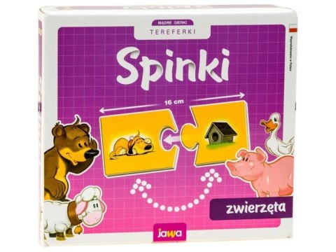 Gra edukacyjna SPINKI zwierzęta puzzle GR0308