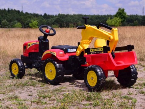 TRAKTOR NA PEDAŁY Z PRZYCZEPĄ I KOPARKĄ/ TR3007