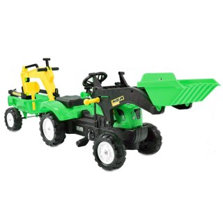 TRAKTOR NA PEDAŁY Z PRZYCZEPĄ, ŁYŻKĄ I KOPARKĄ/ TR3009