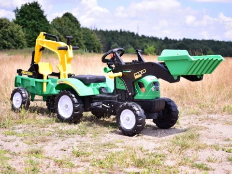 TRAKTOR NA PEDAŁY Z PRZYCZEPĄ, ŁYŻKĄ I KOPARKĄ/ TR3009