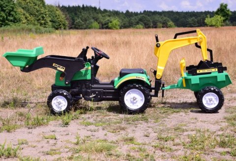 TRAKTOR NA PEDAŁY Z PRZYCZEPĄ, ŁYŻKĄ I KOPARKĄ/ TR3009