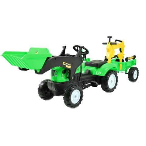 TRAKTOR NA PEDAŁY Z PRZYCZEPĄ, ŁYŻKĄ I KOPARKĄ/ TR3009